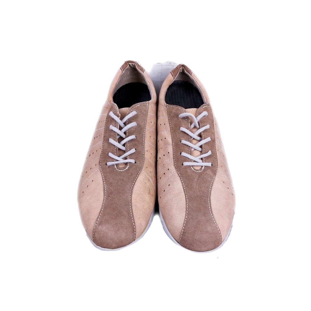 Munro EUC Womens 8M Tori Oxford Brown/Tan Suede Shoe Sneakere - Picture 2 of 7